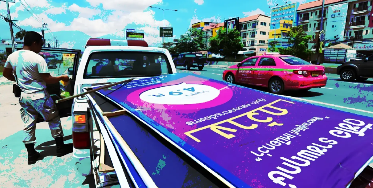 1.000 Baliho di Thailand Ancam Keselamatan Warga Saat Musim Hujan