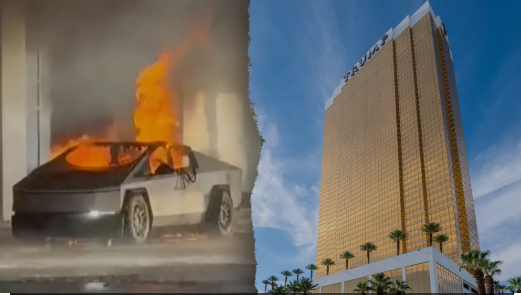 Cybertruck Meledak di Pintu Hotel Trump di Las Vegas, Satu Orang tewas