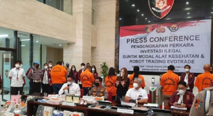 Bareskrim Blokir Rekening Rp250 Miliar Milik 6 Tersangka Trading Evotrade