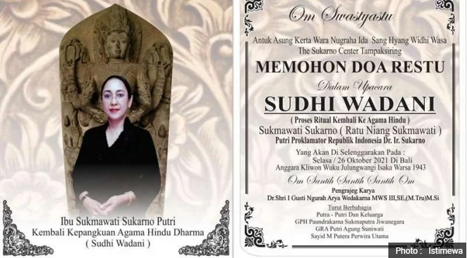 Sukmawati Sudah Izin Keluarga Besar Soekarno Kembali ke Agama Hindu
